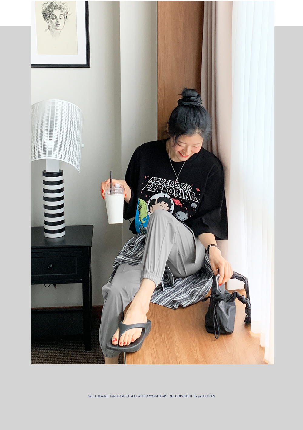 네버스탑 캐주얼 프린팅티셔츠 네버스탑 캐주얼 프린팅티셔츠 LO0715